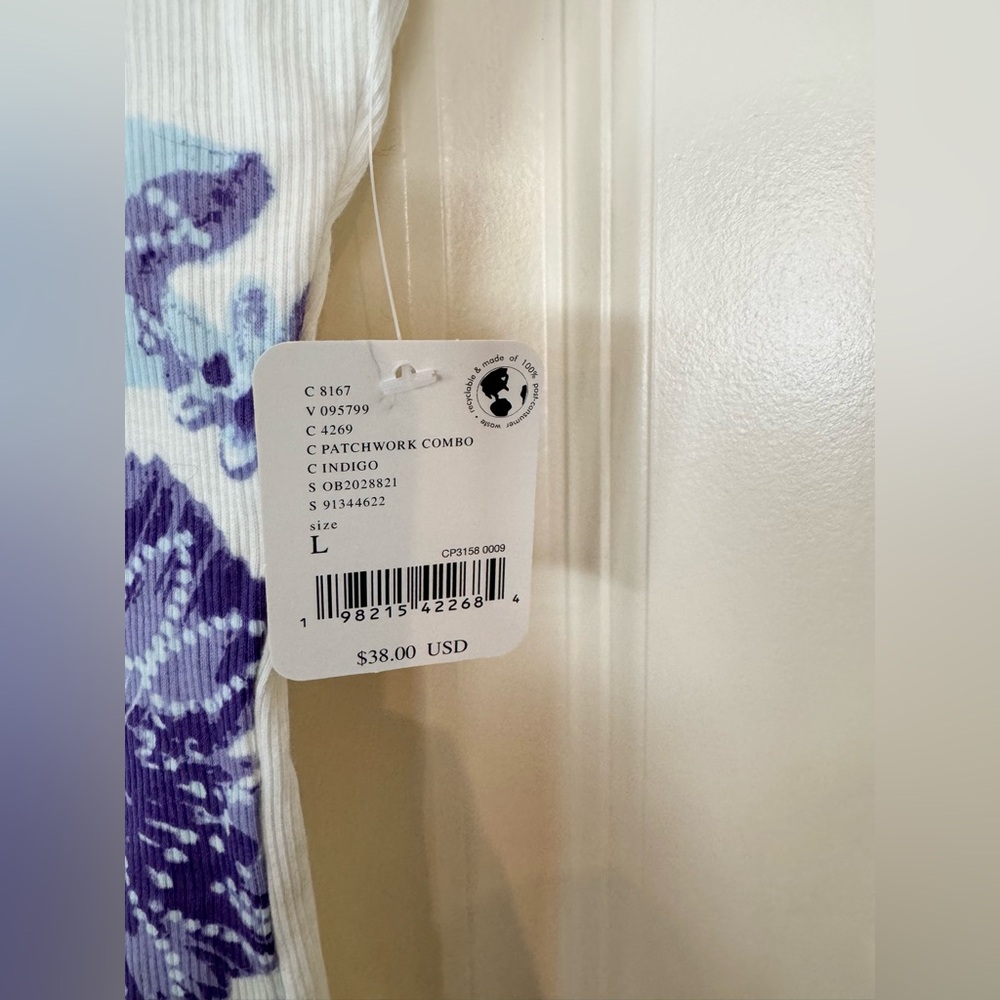 NWT Free People Dream in Color Lounge Tank Top Large Floral - Picture 7 of 12